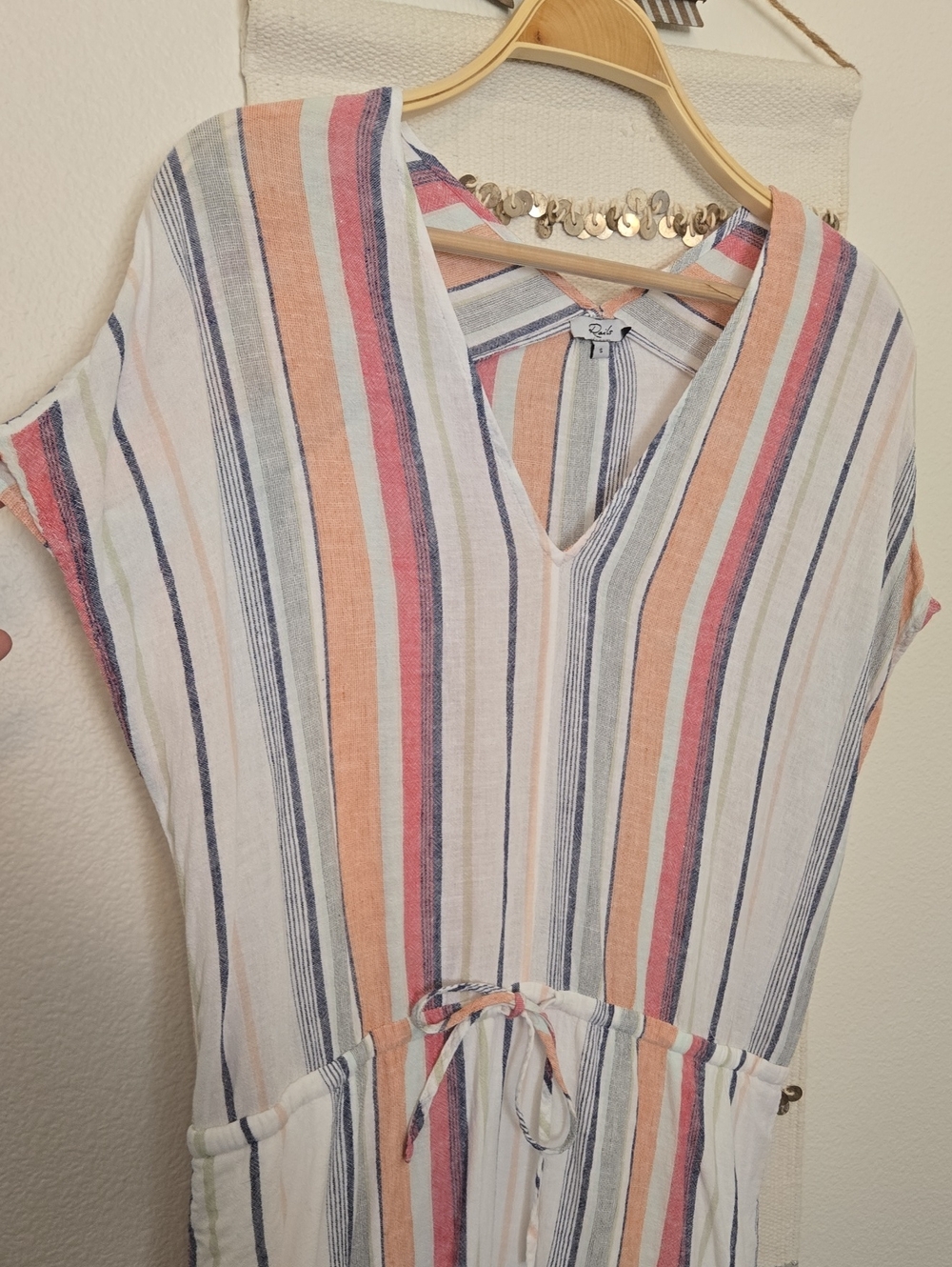 Rails Wren Striped Dress Linen Blend, Pockets S EUC! - Picture 5 of 10